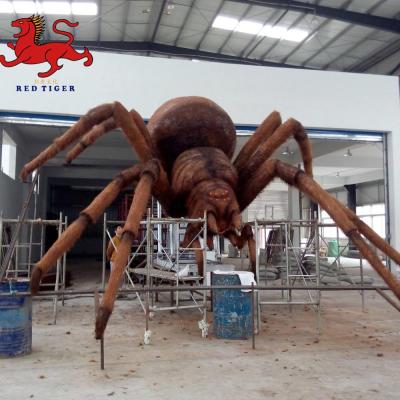 China Outdoor High Simulation Large Life Size Amusement Playground Animatronic Spider for sale