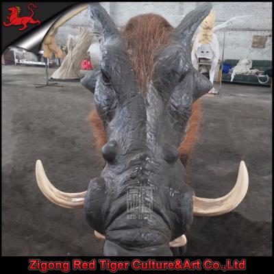 China AA-010 Outdoor life size zoo decoration wild boar animatronic animal for sale for sale