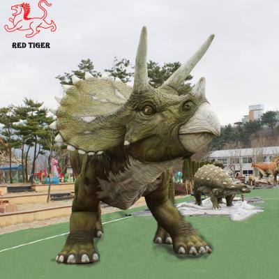 China Large outdoor playground playground fiberglass steel dinosaur for sale for sale