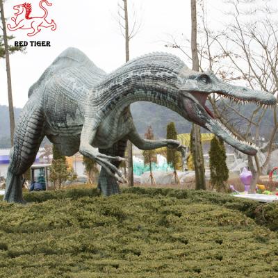 China Life Size Large Outdoor Playground Fiberglass Dinosaur Sculpture For Sale for sale