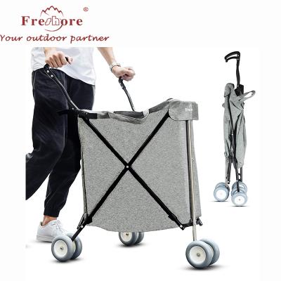 China 2020 Upgraded Collapsible Collapsible Shopping Trolley Luggage Hand Trolley Trolley 3 Wheels Shopping Trolley for sale