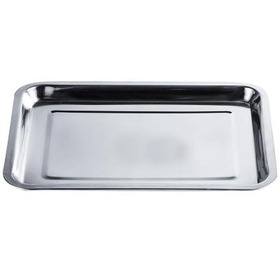 China Hotel Restaurant Rectangular Grill Easily Cleaned Stainless Tray for sale