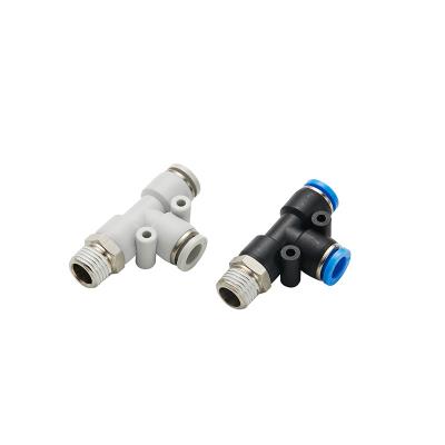 China Wholesale Hotels Factory Outlet Pneumatic Fitting Type 3 Way Plastic Embedding Connector for sale