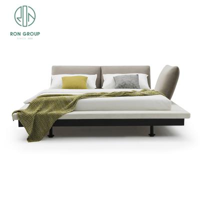 China Modern European Bedroom Furniture Modern Luxury Design New Model Leather Double Bed for sale