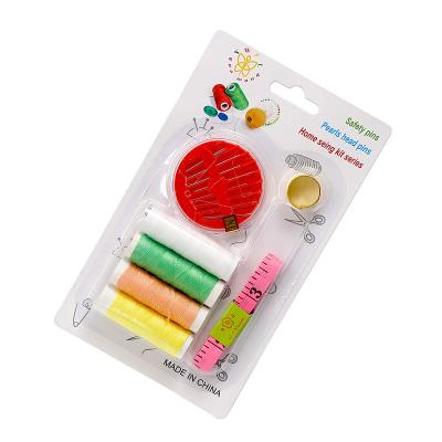 China Hand Sewing Toolbox JP Diy Hand Sewing Needles and Thread with Tape Measure and Thimble Set Portable Sewing Kit for sale