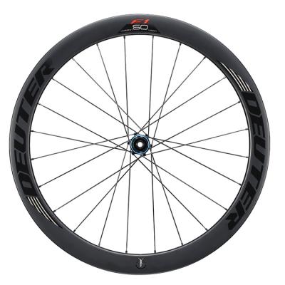 China Road Bikes Outlet Sale Road Disc Brake Bike Carbon Wheelset Black Cycling Flat Bicycle Wheel for sale