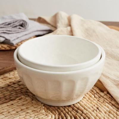 China Viable Classic Design Ceramic Ramen Porcelain Bucket Small Instant Noodle Bowls for sale