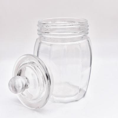 China Viable manufactures small glass jelly jam jar bottle containers for honey and jam en venta