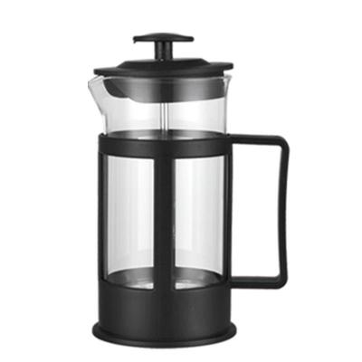 China 350ml 600ml 800ml 1L Borosilicate Glass Press Coffee Sustainable High Temperature Resistant Plastic French Teapot en venta