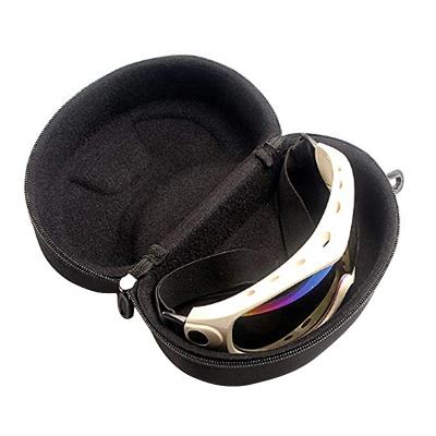 China Black Closed EVA Cross Glass Case Spandex Wholesale Fabric Motor Pack Monocle Zipper Zipper Case For Glasses for sale