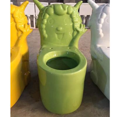 China Double-Flow China Brand Ceramic High Quality Color Preschool Toilet for sale