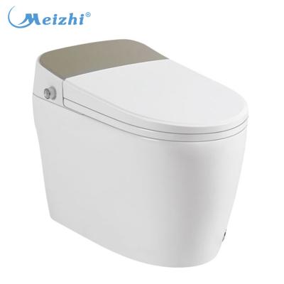 China Double-Flow Electric WC Siphon Jet Flushing Tankless Intelligent Bidet Smart Toilet for sale