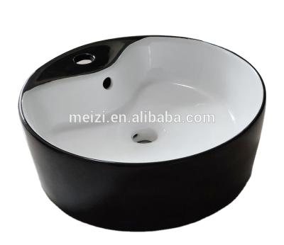 China Factory Price White Bathroom Eco-friendly High Quality Black Ceramic Wash Basin For Sale for sale