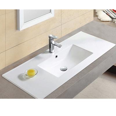 China Modern Design Modern Slim Sink Bathroom Cabinet Square Basin for sale