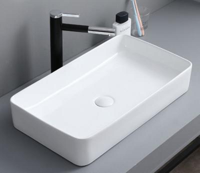 China China Modern Rectangle Wash Basin Countertops Art Basin Rack Price for sale