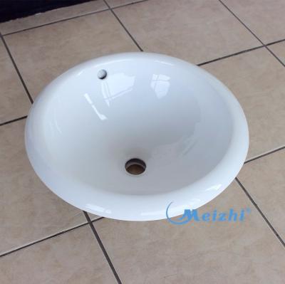 China Modern Countertop Bathroom Enamel Utensil Ceramic Sink for sale