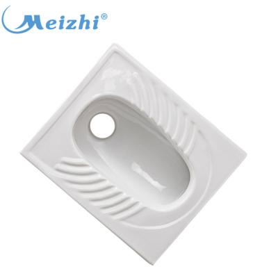 China With Fender China Supplier Bathroom Design Ceramic Squat Toilet Pan for sale