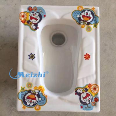 China Without Fender China Manufacturer Ceramic Kids Toilet Wc Squat Pan For Children for sale