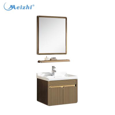 China Chaozhou Modern Slim Used Stainless Steel Bathroom Vanity Cabinets for sale