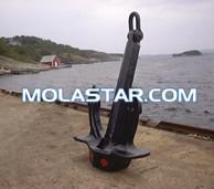 China Molastar Stockless Steel Anchor For Sale Hall Anchor With Certificate Stockless Anchors Hall Anchor for sale