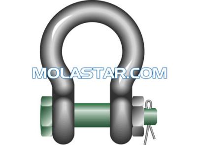 China Marine Shackle Safety Bow Shackle G-2130 High Strength High Quality Anchor Chian Shackles Steel Shackles for sale