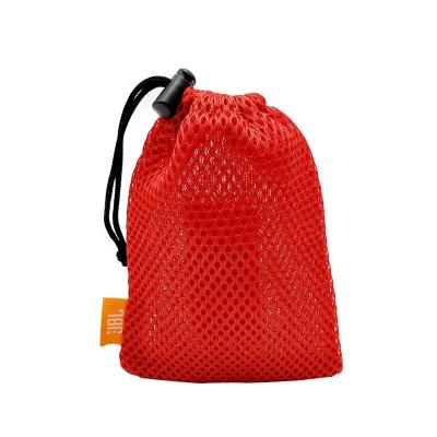 China Nylon Drawstring Bags Goods Black Small Mesh Gift Bag / Small Drawstring Mesh Bag for sale