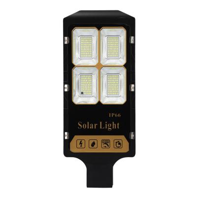 China ROAD Super Brightness Waterproof Ip65 Three LED Modules Solar Powered Street Light Dusk To Dawn Radar Sensor Light for sale