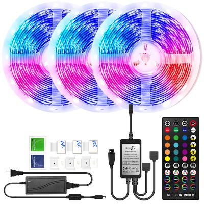 China LANDSCAPE Ready Running 10m Led Strip Light RGB 5050 Full Color Waterproof Music Sync Induction LED Strip Light for sale