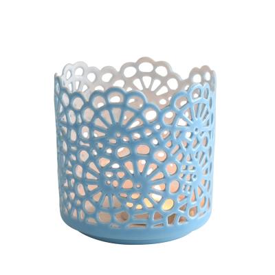 China Modern Design Eco - Friendly Colorful Chandelier Tealight Candle Holder For Home for sale