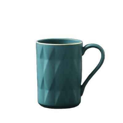 China Eco-Friendly Manufacturers Supply Irregular Shaped Ceramic Coffee Cup Fashionable Coffee Mug for sale