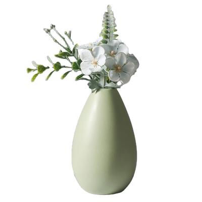 China New Design Eco-friendly Ceramic Matte Glaze Water Drop Vase Colorful Irregular Flower Pot for sale