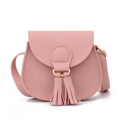 China Cute Fashion Bowknot Leather Purse Shoulder Bag PU Coin Pouch Kids Money Holder Bag Fashion Kids Handbags For Girls for sale