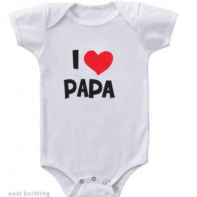 China Soft Newborn Baby Clothes Girls Boys I Love Mom Romper Bodysuits Baby Costume For Infant Baby Clothing 6-24M for sale