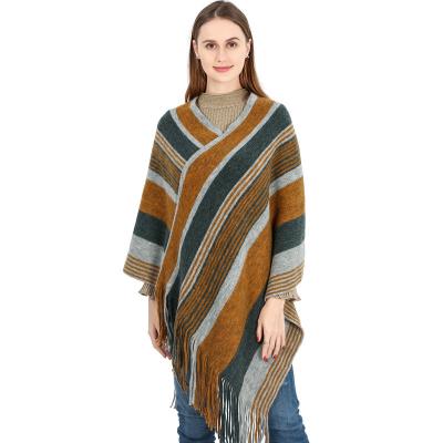 China Women 85*80cm thickened oversized cape winter scarves plaid students shawl long new cashmere scarf women for sale