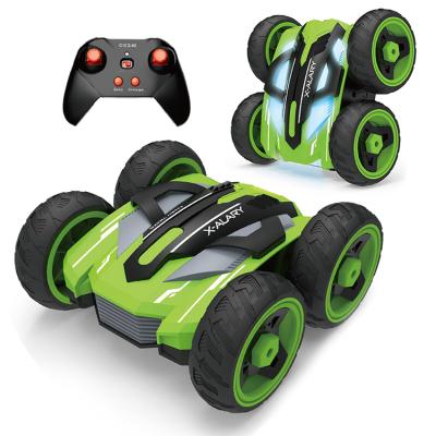 China New Dual Rotation 1:20 2.4Ghz Radio Control Stunt Car Rechargeable Rc Stunt Car Double Sided Stand Rc Stunt Car for sale