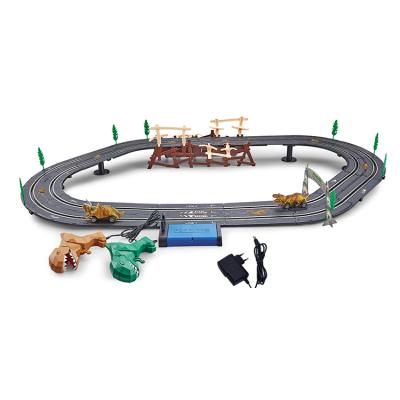 China 1:43 REMOTE CONTROL Slot Toy DINOSAUR THEME RACING TRACK GAUGE DINOSAUR MINIATURE RACING CAR TRACK TOYS for sale