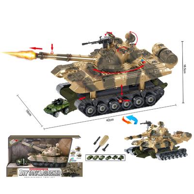 China 1:12 SCALE T-90 DIY BLOCK ARMY TRUCK Musical HOT SALE EDUCATIONAL ARMY TANK for sale