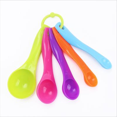 China Sustainable 5pcs Set Kitchen Baking Cooking Liquid Solid Seasoning Measure Tools Doser With Scale for sale