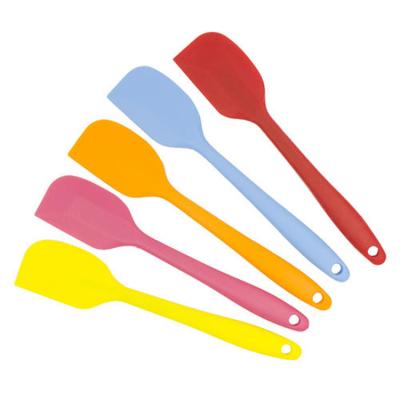 China Kitchen Sustainable Small Size Heat Resistant 21cm Pastry Tools Non Stick Butter Silicone Spatula for sale