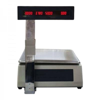 China barcode label receipt printing scale 30kg 52*52*24(cm) for sale