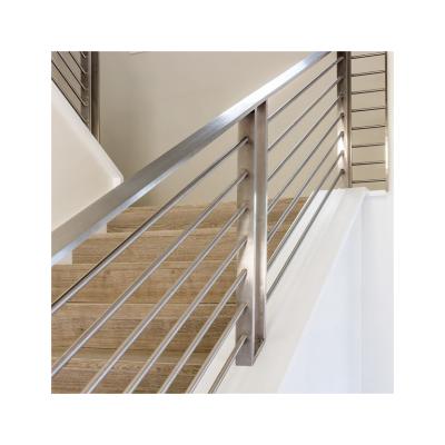 China Foshan contemporary stainless cable metal railing tubural pipe stairs fencing balusters system for sale