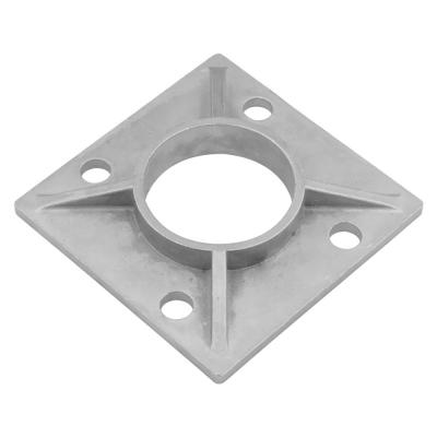 China Modern Brushed Stainless Steel Flange Core Fixed Decorative Base Covers For Railing Brackets for sale