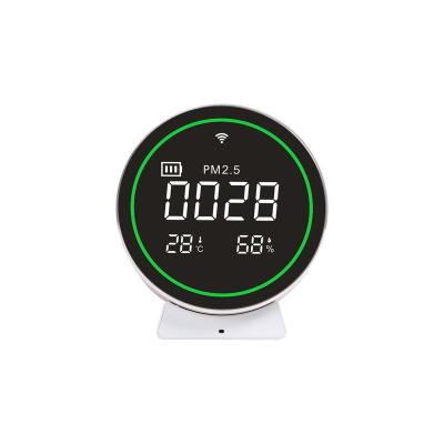 China Home Portable WiFi Air Quality Monitoring Led Display Pm2.5 Detector 110*98*48mm for sale