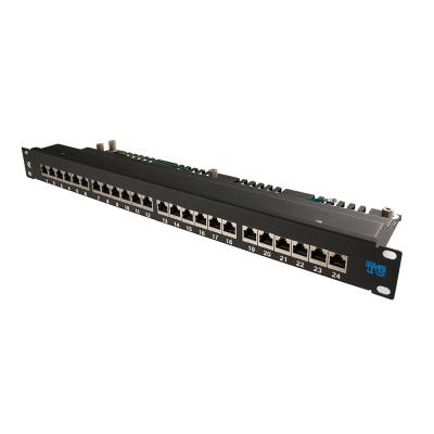 China Netz-Schalttafel Cat5e Cat6 schirmte Hafen 1U 24 ab zu verkaufen