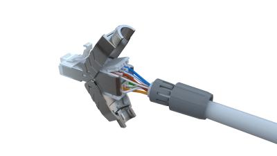 Cina MPTL CAT6 ha protetto il CAT trapezoidale 6A di Jack Modular Plug Terminated Link in vendita