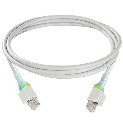 China Network Patch Cord CAT6A FTP 26AWG Bare Copper LSZH with Security Lock for sale