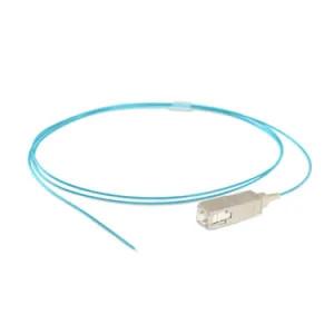 China Fiber Optic Pigtail Multi Mode A1a OM3 SC Adaptor PVC Sheath for sale