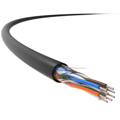 China UTPs CAT5E Massen-Körper des Ethernet-Kabel-24AWG weil PET Jacke im Freien zu verkaufen