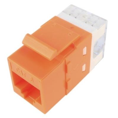 China UTP Cat6 Keystone Jack RJ45 Keystone Module 50u Gold Plated for sale