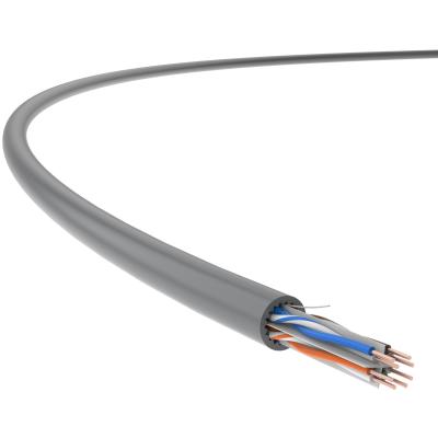 중국 PVC 외장 지그재그 UTP Cat 6A 케이블 23AWG Cat 6A 네트워크 케이블 판매용